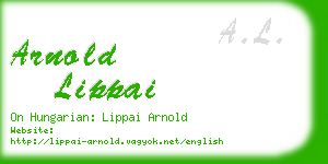 arnold lippai business card